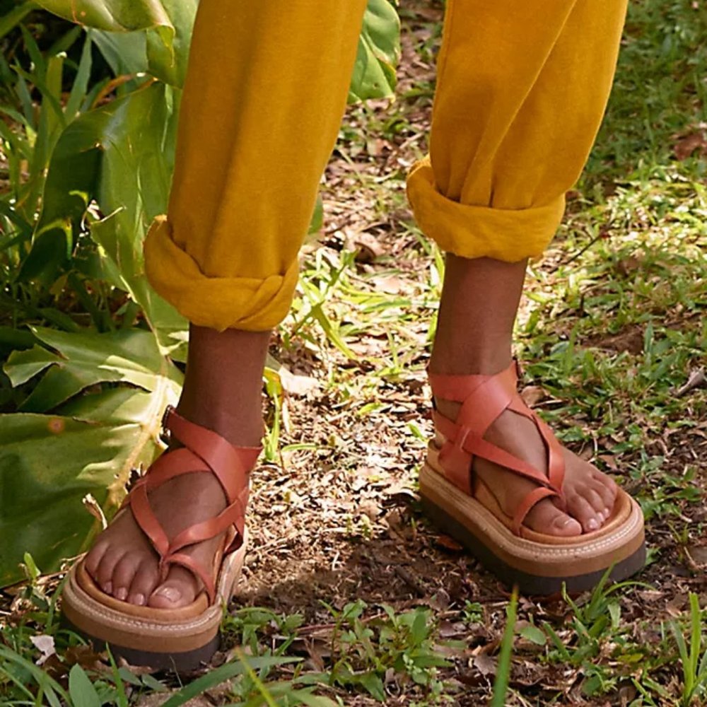 Free People Tropez Footbed Sandals